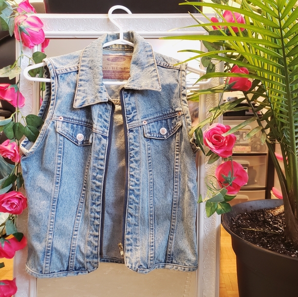 Vintage Bluenotes denim vest - Picture 1 of 3